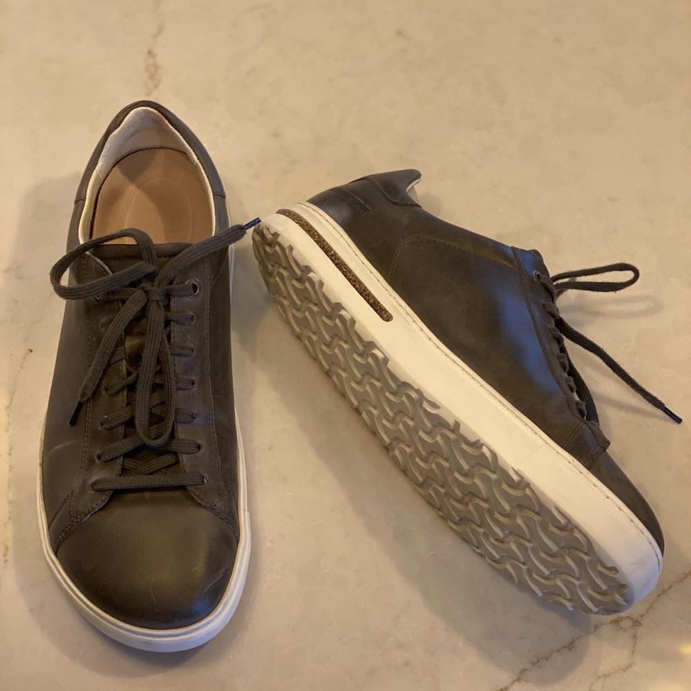 Birkenstock Dark Gray Leather Sneakers